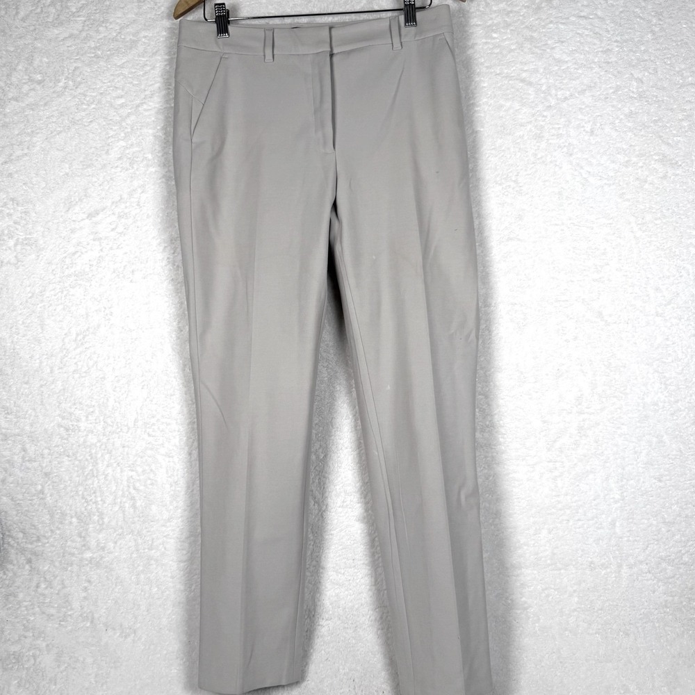 Jones New York Pants Womens 16 Beige Dress Straight Leg Signature Stretch Work